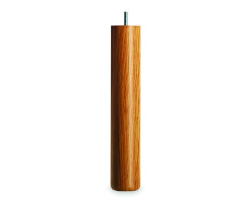 Gamba tonda in legno di rovere oliato